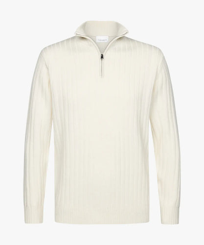 PULLOVER HALF ZIP OFF WHITE