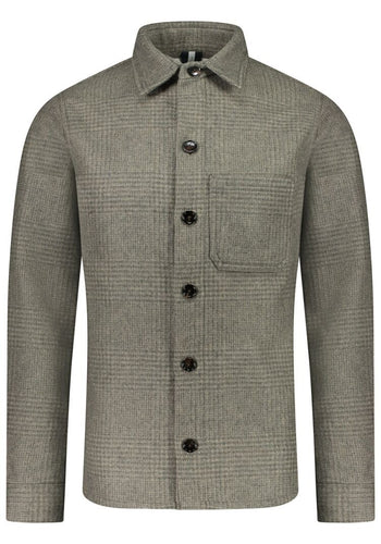 OVERSHIRT CHECK D.GREEN