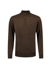 Afbeelding in Gallery-weergave laden, Pullover Half Zip 2 Coloured Melang