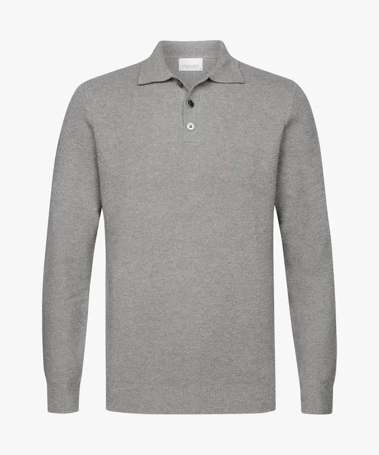 POLO LS M GREY
