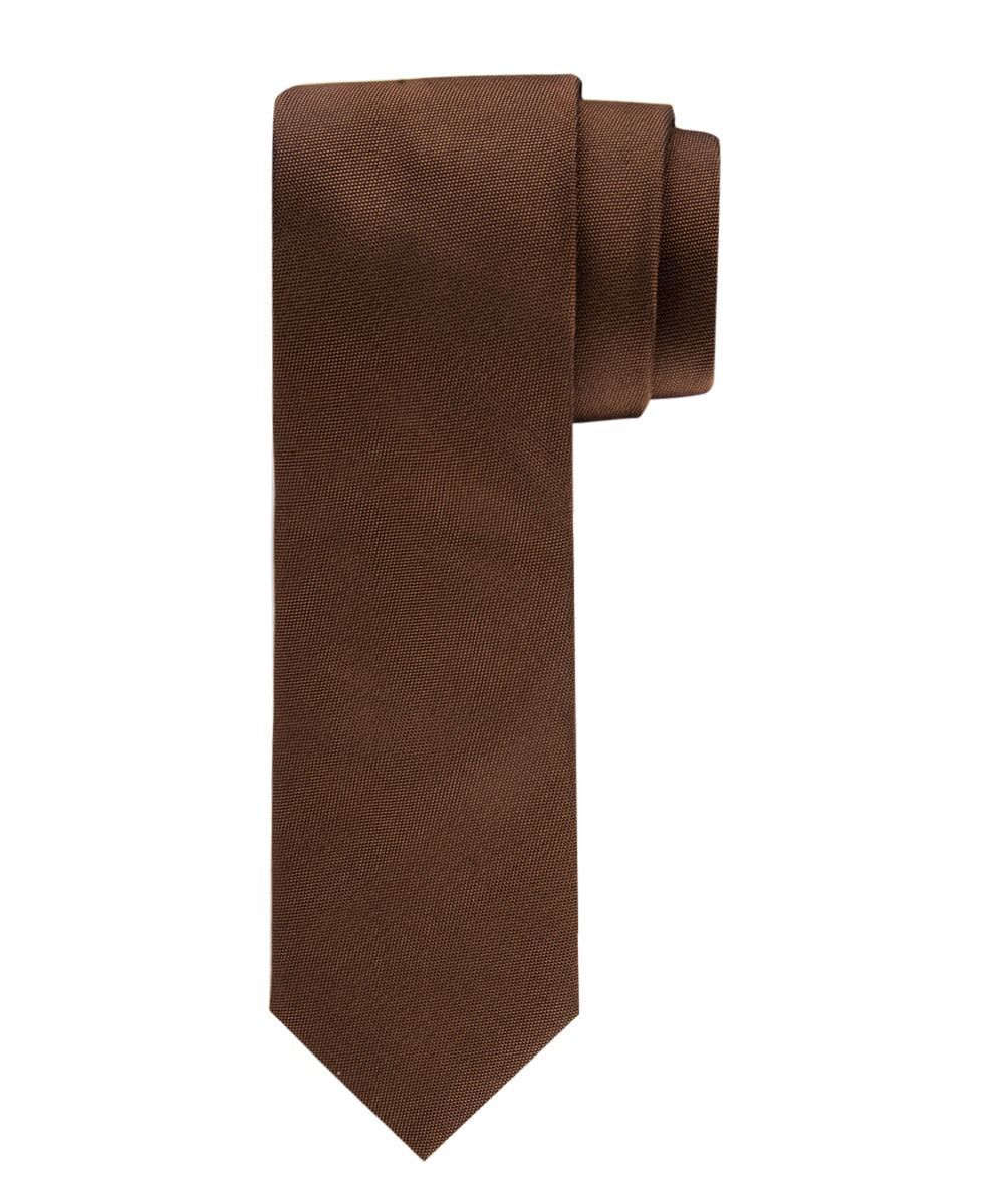 TIE SILK WOVEN CAMEL