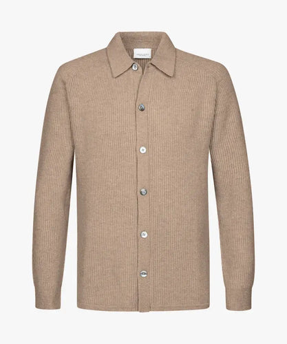 OVERSHIRT FULL BUTTON L SAND