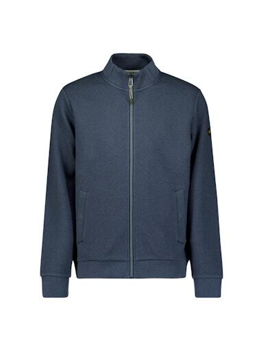 Sweater Full Zip Stand Up-Collar Re