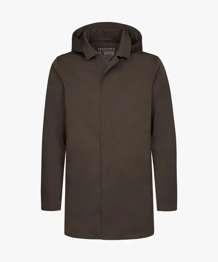 RAINCOAT LONG MAGNET BROWN