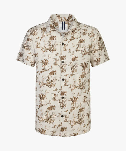 SHIRT CAMP SS SF BEIGE