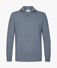 Afbeelding in Gallery-weergave laden, PULLOVER HALF ZIP BLUE