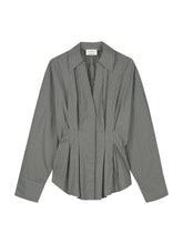 Afbeelding in Gallery-weergave laden, Blouse Check with waist pleats