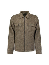 Afbeelding in Gallery-weergave laden, Overshirt Full Zip Melange Twill Ef