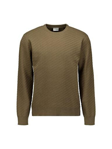 Pullover Crewneck Jacquard Solid