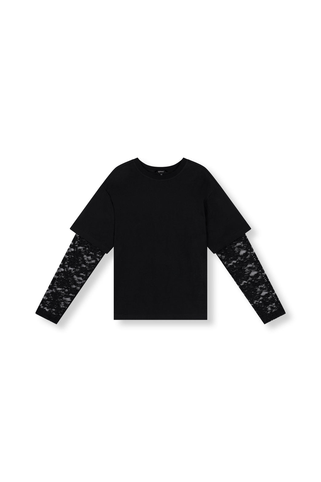 T-shirt lace sleeve Teddy