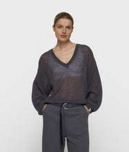 Afbeelding in Gallery-weergave laden, thin v-neck knit sweater