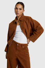 Afbeelding in Gallery-weergave laden, Jacket woven faux suede ballon