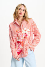 Afbeelding in Gallery-weergave laden, Blouse Poplin Striped Orange
