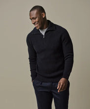 Afbeelding in Gallery-weergave laden, PULLOVER HALF ZIP NAVY