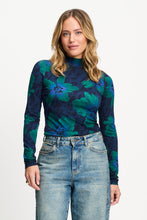 Afbeelding in Gallery-weergave laden, Turtleneck Romi Jersey Bloom Teal Green