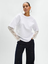 Afbeelding in Gallery-weergave laden, T-shirt lace sleeve Teddy