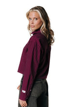 Afbeelding in Gallery-weergave laden, Blouse Cropped Aliya Striped
