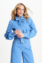 Afbeelding in Gallery-weergave laden, Blouse Poplin Stripes Blue