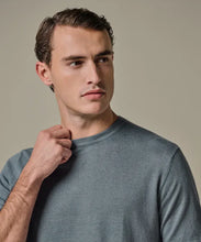 Afbeelding in Gallery-weergave laden, T-SHIRT CREW NECK SS GREY BLUE