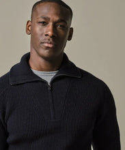 Afbeelding in Gallery-weergave laden, PULLOVER HALF ZIP NAVY