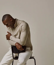 Afbeelding in Gallery-weergave laden, PULLOVER HALFZIP BEIGE