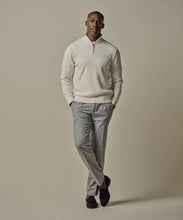 Afbeelding in Gallery-weergave laden, PULLOVER HALF ZIP OFF WHITE