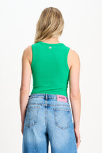 Afbeelding in Gallery-weergave laden, Tanktop Rib Palm Green