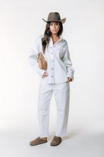 Afbeelding in Gallery-weergave laden, Blouse June Barrel Sleeve Contrast