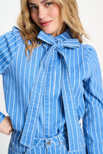 Afbeelding in Gallery-weergave laden, Blouse Poplin Stripes Blue