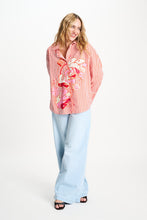 Afbeelding in Gallery-weergave laden, Blouse Poplin Striped Orange