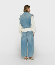 Afbeelding in Gallery-weergave laden, wide tapered denim pants