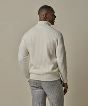 Afbeelding in Gallery-weergave laden, PULLOVER HALF ZIP OFF WHITE