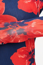 Afbeelding in Gallery-weergave laden, Turtleneck Romi Mesh Bloom Rouge