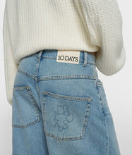Afbeelding in Gallery-weergave laden, wide tapered denim pants