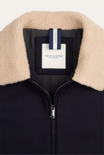 Afbeelding in Gallery-weergave laden, OUTERW BOMBER WOOL NAVY