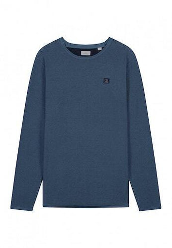 Crew Neck Plaited Cotton