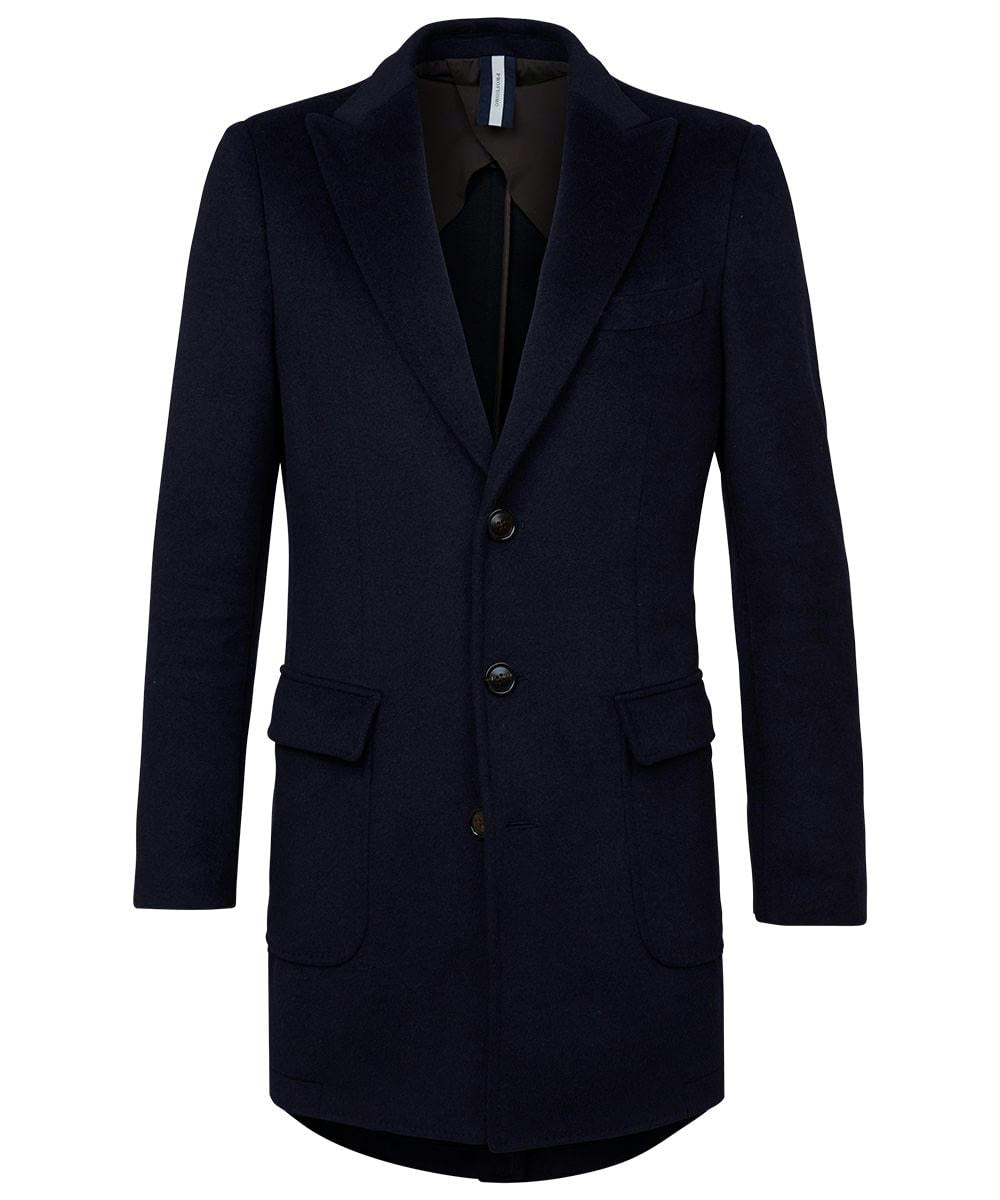 LONG COAT KNITTED NAVY