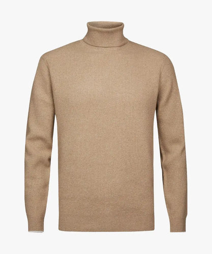 PULLOVER ROLL NECK CAMEL