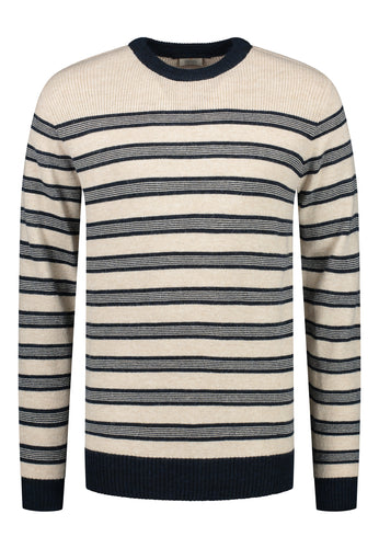 Crew Stripe Wool Blend