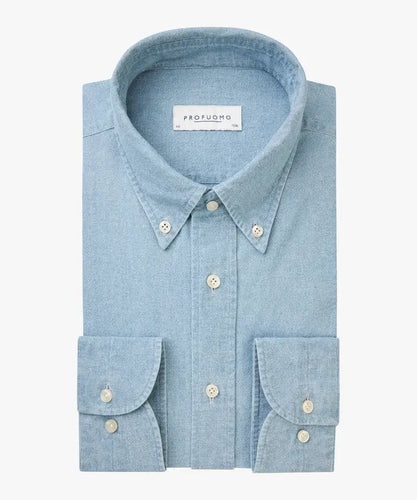 SHIRT BTTN DWN SC SF INDIGO