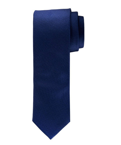 TIE SILK WOVEN NAVY