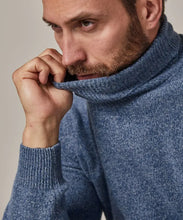 Afbeelding in Gallery-weergave laden, PULLOVER HEAVY ROLL NECK M BLUE